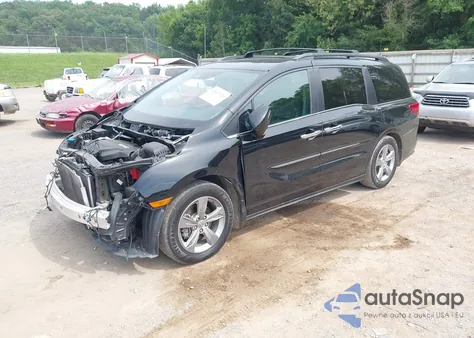 2018 Honda Odyssey Ex-L из США, поврежденный, VIN 5FNRL6H78JB005047